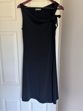 EUC - Black Sleeveless Knot-Shoulder Dress